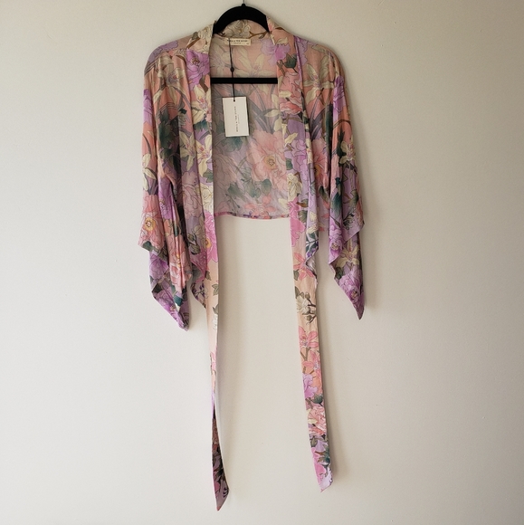 SWAPPED NWT Lily Kimono Tie Top - Picture 3 of 7